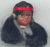 1 inch Indian Girl Doll Head