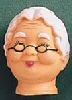 Grandma Head -  - Old Woman Head - Doll Heads