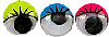 Round Wiggle Eyes with Colorful Lashes - Assorted Colors - - Wiggle Eyes