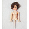 Doll Pick For Cake - Plastic Dolls For Crafts - Brown Hair - Wilton Doll Pick - Doll Pick Cake Topper