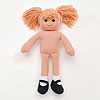 Craft Doll Bodies - Yarn Hair Doll - Fawn Yarn Hair - Cloth Doll Body - Plush Girl Doll