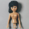 Half Body Fashion Bed Doll - Brown Skin/Black Hair - Doll Making Supplies -