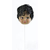 Doll Head On Pick - Black Skin/Hair - -
