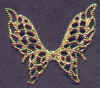Metal Fairy Wings, 1 inch wide 1 1/2 inch wingspan