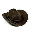 Miniature Cowboy Hats - Brown - Cowboy Hat - Mini Western Hat - Mini Cowboy Hat - 