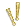 Ribbed Bolo Tie Tips - Bolo Tie Supplies - Goldtone - Bolo Tips - Bolo Tie End Caps - Bolo Tie Supplies - Bolo Making Supplies - 