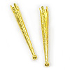 Embossed Tapered Bolo Tips - Goldtone - Bolo Making Supplies - Bolo Supplies - 