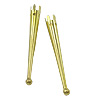 Smooth Tapered Bolo Tie Tips - Goldtone - Bolo Tips - Bolo Tie End Caps - Bolo Tie Supplies - Bolo Making Supplies - 