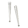 Smooth Tapered Bolo Tie Tips - Silvertone - Bolo Tips - Bolo Tie End Caps - Bolo Tie Supplies - Bolo Making Supplies - 