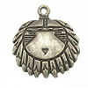 Native American Jewelry Pendant - Shield Pendant - Pewter - Pewter Colored Jewelry Charm - Shield - 