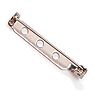 Bar Pins with Safety Catch - Nickel - Pin Backs - Brooch Pin Backs - 
