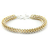 Chainmaille Jewelry - Persian Gold Bracelet Kit - Silver/gold - Jewelry Kit - Jump Ring Jewelry - 