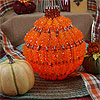 Beaded Pumpkin Kit - PATTERN ONLY - Beading Patterns - Craft Patterns - Holiday Craft Patterns - Beaded Craft Pattern - Fall Decorating - 