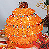 Beaded Pumpkins Kit - Pumpkin Crafts - Orange - Craft Kit - Holiday Craft Kit - Beaded Craft Kit - Fall Decorating - 