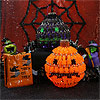 Beaded Jack O'Lantern Kit - Halloween Crafts - Orange - Craft Kit - Holiday Craft Kit - Beaded Craft Kit - Halloween Decorating - 