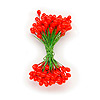 Floral Stamens - Artificial Flower Stamens - Red Holly Berry Stamens - Floral Supplies - Red - Artificial Stamens - Faux Stamens - Flower Making Supplies