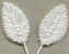 Pearl Leaf Solid - Pearl Covered Leaf - Pearl Beaded Leaf - Artificial Leaves - Floral Leaves