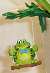 Flower Pot Decorations - Swinging Frog Flower Pot Hangers