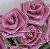 Ribbon Rose Clusters - Mauve - Floral -