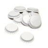 Bottle Caps - White - Jewelry Findings -- Metal Bottle Caps -