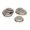 Bottle Caps with Magnets - Silver Chrome - Jewelry Findings -- Metal Bottle Caps -
