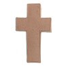 Paper Mache Box - Cross - Natural - Paper Mache Cross - 