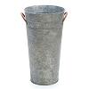 French Bucket - Gray Zinc - Tin Bucket - Tin Pail - Planter Bucket - Zinc Tin Bucket - French Bucket - 