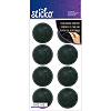 Sticko Label Stickers - Chalk Circles - Black - Chalkboard Stickers - Organization Labels - Chalk Circles - Label Stickers