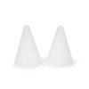 STYROFOAM Cones - White - Craft Cones - Styrofoam Cones - 