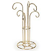 Easel Display Stand with 6 Hangers - Gold - Ornament Display Stand