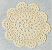 6" Ecru Crochet Doily