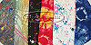 Splattered Paint and Tie Die Bandanas