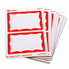 Avery® Write Name Badge Labels - RED BORDER - 