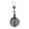 Retractable ID Badge Holder - Silver - 