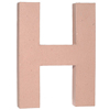 Paper Mache Letter - H - Natural - Paper Mache Crafts - Paper Mache Alphabet