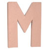 Paper Mache Letter - M - Natural - Paper Mache Crafts - Paper Mache Alphabet