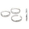 Aluminum Wedding Rings - Silver - Novelty Wedding Rings - Craft Wedding Rings - 