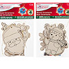 Color It Ornaments - Unfinished - Kids Christmas Decorations - Christmas Crafts for Kids - 