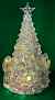 Christmas Decorations - Clear Acrylic Christmas Tree with Gold Trim