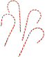 Tiny Candy Canes - Red & White - - Christmas Home Decor