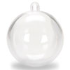 140mm Clear Plastic Ornaments - Clear Fillable Ornaments - Clear Fillable Christmas Ornaments - Clear - Clear Plastic Christmas Ornaments - Clear Plastic Ball Ornaments - Clear Plastic Ornaments To Fill - Fillable Ornament Balls - 