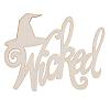 Halloween Wicked Wood Cutout - Unfinished - Halloween Decorations - Fall Decorations - 