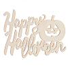 Laser Cut Happy Halloween Wood Cutout - Unfinished - Halloween Decorations - Fall Decorations - 