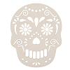 Laser Cut Wood Sugar Skull - Unfinished - Halloween Decorations - Fall Decorations - 