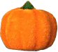 Small Flocked Craft Pumpkins