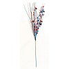 Red White & Blue Metallic Floral Spray - Red White & Blue - 4th of July Decorations - Memorial Day Decorations