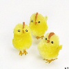Miniature Chenille Fuzzy Chicks - Yellow - Easter Decorations - Miniature Chicks - Mini Chicks - Miniature Animals