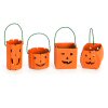 Metal Pumpkin Pail Assortment - Orange - Fall Decor -