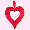 Darice® Valentine Ornaments - Red - Valentine Decorations - 