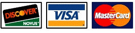 We accept Mastercard and Visa